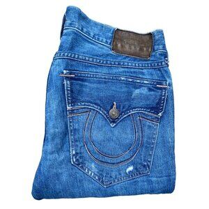 Vintage True Religion Jeans Size 34 RICKY Blue